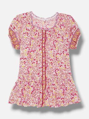 Poupette St Barth Girls' White Andrea Mini Dress Size 10